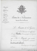 BELGIQUE Ensemble De 40 Documents Fin XIXème Sur La Carrière De L'officier GRADE ,lettre De Ministre , Nomination ... - Documenti Storici