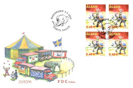 ALAND FDC 2002 EUROPA LE CIRQUE - Aland