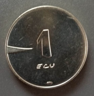 Rare Pièce Bimetallique De 1 ECU = 1 Euro De Fabrice Huber 2015 - Monnaie De Paris - Euro - Euros Of The Cities