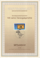 Germany Deutschland 1994-20 100 Jahre Herzogsägmühle, Ort Zum Leben, Place To Live, Canceled In Bonn - 1991-2000