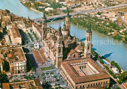 72785621 Zaragoza Aragon Fliegeraufnahme Basilika Zaragoza Saragossa - Other & Unclassified