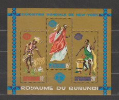 Burundi 1964 International Exhibition New York S/S MNH/** - Blocs-feuillets