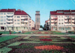 72785548 Nysa Turm Platz Blumenwiese Nysa - Pologne