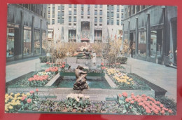 Uncirculated Postcard - USA - NY, NEW YORK CITY - ROCKEFELLER CENTER CHANNEL GARDEN - Places