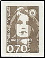 France Autoadhésif ** N°    5  Ou 2824 - BRIAT - Marianne Du Bicentenaire. Non Dentelé Le 0f70 Brun - Unused Stamps