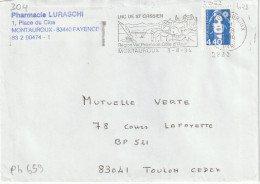 FLAMME  PERMANENTE  / N°  2822     83  MONTAUROUX - Mechanical Postmarks (Advertisement)