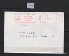 PRIX FIXE Raoul S A Lorge Tournerie 39260 Moirans En Montagne 10 7 90 Jura 3026 - Mechanical Postmarks (Advertisement)