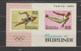 Burundi 1964 Olympic Games Tokyo S/S Imperforate /ND MNH/** - Verano 1964: Tokio