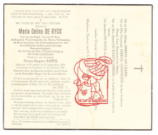 DP Maria Celina De Ryck ° Kruibeke 1874 † Merksem 1951 X Petrus August Abbeel // De Cleer Verpoten De Raedt - Andachtsbilder