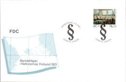 ALAND FDC 1991 70 ANS AUTONOMIE - Aland