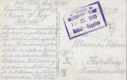Bosnia-Herzegovina/Austria-Hungary, Picture Postcard-year 1915, Auxiliary Post Office/Ablage Mesici-Rogatica, Type B1 - Bosnia And Herzegovina