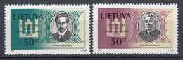 LITHUANIA 1997 Famous People MNH(**) Mi 632-633 #Lt1117 - Litouwen