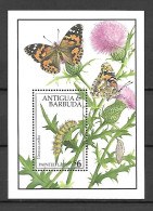 Antigua & Barbuda 1991 Insects - Butterflies MS #1 MNH - Farfalle