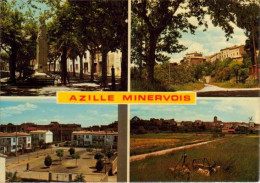Z214 11 AZILLE MINERVOIS CIRCULE 1974 - - Castelnaudary