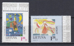 LITHUANIA 1997 Europa Children Drawings MNH(**) Mi 636-637 #Lt1119 - Lithuania