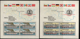 Tschechoslowakei 1982 - Mi.Nr. Block 51 + 52 - Postfrisch MNH - Schiffe Ships - Bateaux