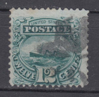 US 1869 Adriatic Ship 12c,Grill,fine Used Stamp ,Scott#117,VF, $125 - Used Stamps