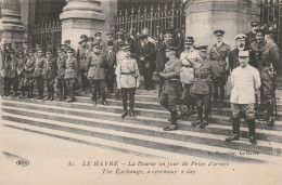 LE HAVRE LA BOURSE UN JOUR DE PRISE D'ARMES MILITARIA 1919 TBE - Non Classificati
