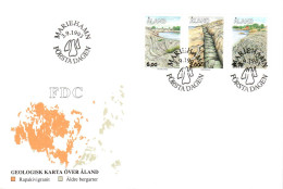 ALAND FDC 1993 STRUCTURES ROCHEUSES - Aland