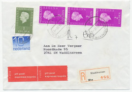 Em. Juliana Aangetekend / Expresse Locaal Te Waddinxveen 1980 - Zonder Classificatie