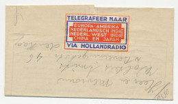Telegram Breda - Den Haag 1937 - Ohne Zuordnung