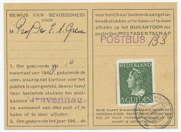 Em. Konijnenburg Postbuskaartje Den Haag 1947 - Unclassified