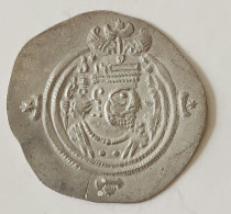 SASANIAN KINGS. Khosro II. 591-628 AD. AR Silver  Drachm  Year 37 Mint YAZD - Oriental