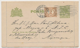 Postblad G. 13 / Bijfrankering S Gravenhage - Nijmegen 1919 - Postal Stationery