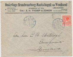 Firma Envelop Woudsend 1925 - Ond. Brandwaarborg Maatschappij - Ohne Zuordnung