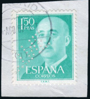 Madrid - Perforado - Edi O 1155 - Fragmento "CTNE" (Telefónica) - Usati