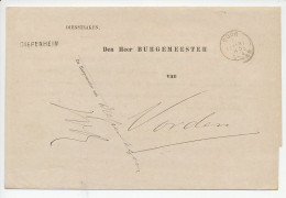 Naamstempel Diepenheim 1883 - Briefe U. Dokumente