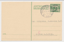 Briefkaart G. 266 A-krt. Garderen - Alphen A.d. Rijn 1943 - Entiers Postaux