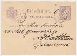 Briefkaart G. 19 V-krt Zwolle - Hattem 1879 - Int. Tekst - Ganzsachen