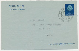 Luchtpostblad G. 10 Merkelbeek - New York USA 1962 - Interi Postali