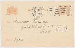 Briefkaart G. 88 A II Locaal Te S Gravenhage 1919 - Interi Postali