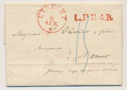 Utrecht - Saint Omer Frankrijk 1833 - L.P.B.4.R. - ...-1852 Vorläufer