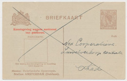 Spoorwegbriefkaart G. PNS191 D - Locaal Te Amsterdam  - Postal Stationery