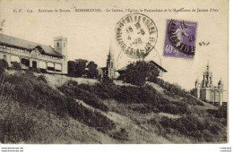 76 BONSECOURS N°639 Casino Eglise Funiculaire Monument De Jeanne D'Arc VOIR DOS En 1928 - Bonsecours