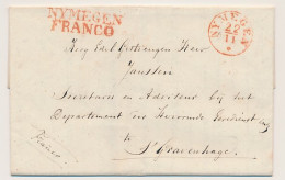 Enkhuizen - NYMEGEN FRANCO - S Gravenhage 1837 - ...-1852 Vorläufer