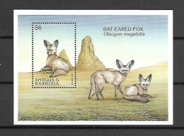 Antigua & Barbuda 1997 Animals - Endangered Species - Fox MS #3 MNH - Sonstige & Ohne Zuordnung