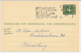 Verhuiskaart G. 26 Rotterdam - Middelburg 1962 - Interi Postali