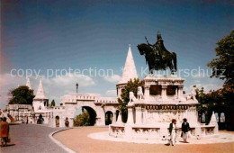 72783980 Budapest Fischerbastei Und Reiterstandbild St Stephan Budapest - Ungarn