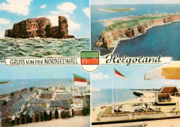 72783977 Helgoland Brandung Fliegeraufnahme Promenade Strand Helgoland - Helgoland