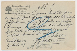 Firma Briefkaart Zuidhorn 1909 - Boom- Bloemkweekerij - Unclassified