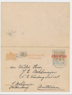 Briefkaart G. 141 II Valkenburg - Amsterdam 1921 - Interi Postali