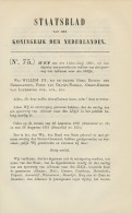 Staatsblad 1864 : Spoorlijn Alkmaar - IJdijk - Historical Documents