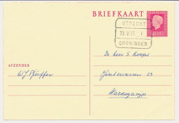 Treinblokstempel : Utrecht - Groningen I 1977 - Unclassified