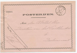 Kleinrondstempel Lutten 1898 - Dienst Posterijen - Zonder Classificatie