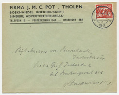 Firma Envelop Tholen 1941 - Boekhandel / Drukkerij - Zonder Classificatie