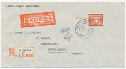 Em. Duif Aangetekend / Expresse Rotterdam - Zwitserland 1941 - Zonder Classificatie